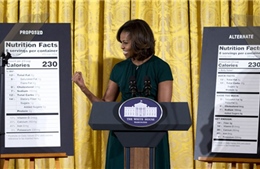 Bà Obama phát động chương trình dán nhãn thực phẩm mới